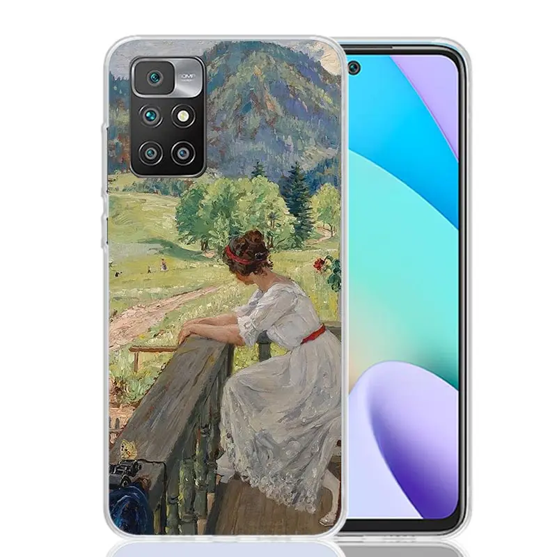 Чехол для телефона Claude Monet Garden Lotus Bridge Xiaomi 12C 12 10C 10 10A 9C 9 9A 9T 8A 8 7A 7 6A 6 Pro S2 K70 K60 K40 K20 Art Co