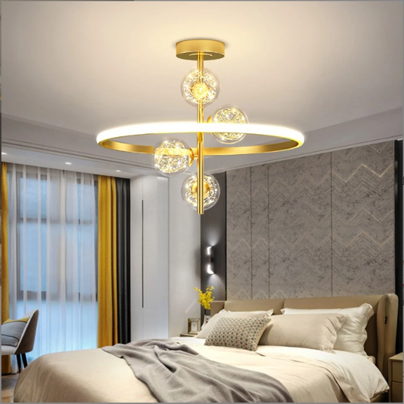 

Modern led ceiling lamp is used for modern chandelier, simple restaurant interior decorative lamp chandelier