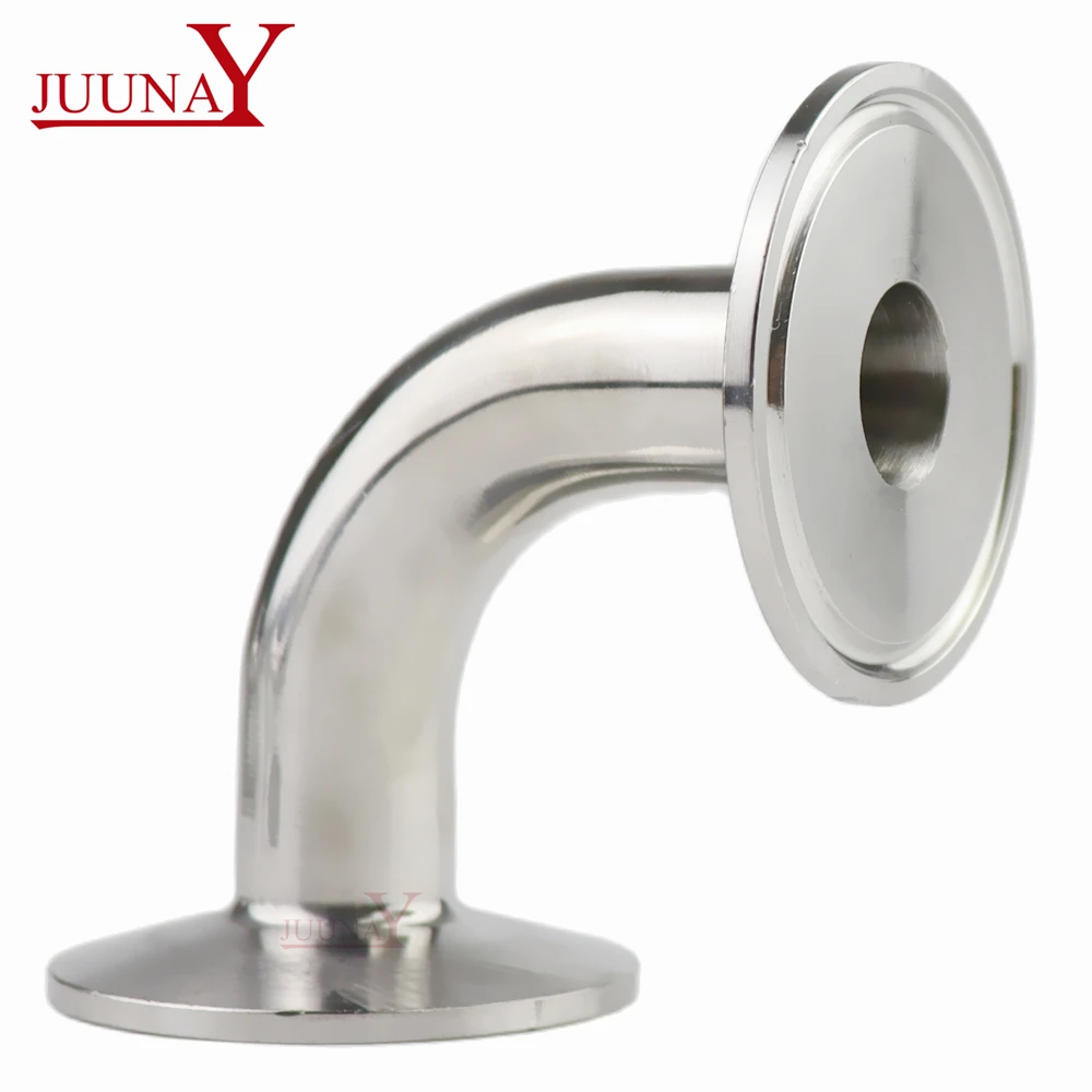 Тройник 90 градусов Tri Clamp из нержавеющей стали SS304 для санитарных трубных соединений диаметром 1,5", 2", 2,5", 3", 3,5" и 4" для домашнего пивоварения.