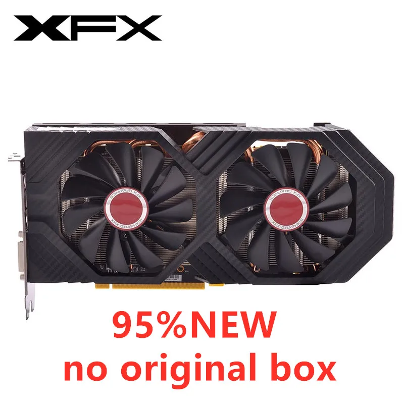 Оригинальные видеокарты XFX RX580 4 Гб AMD Radeon RX 580 графический экран карты GPU для настольного компьютера PUBG игровая карта Видеокарта RX 590