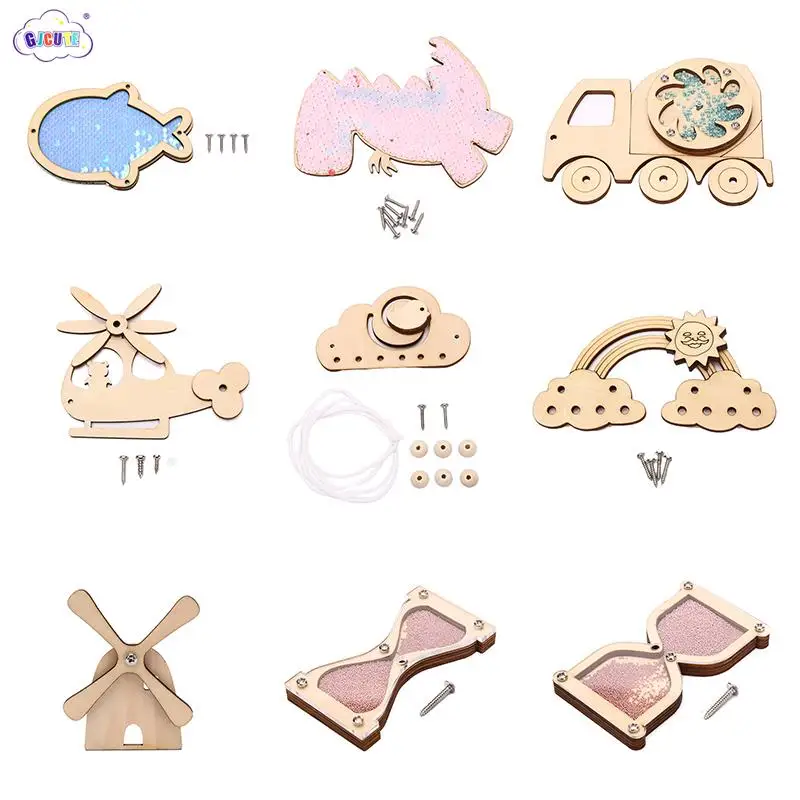 

Children Busy Board DIY Baby Early Educational Montessori Sensory Activity Board Accessories Fine Motor Skill Cognition Toy