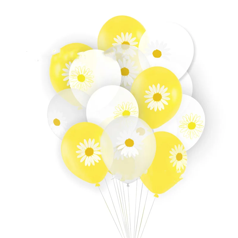 

INS 20PCS/Pack Little Daisy Latex Balloon Bouqnent Kids Flower Birthday Party Golobs