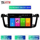 Автомобильный DVD-плеер на Android 10 для PEUGEOT 508 2011 2012-2013, автомобильный мультимедийный плеер