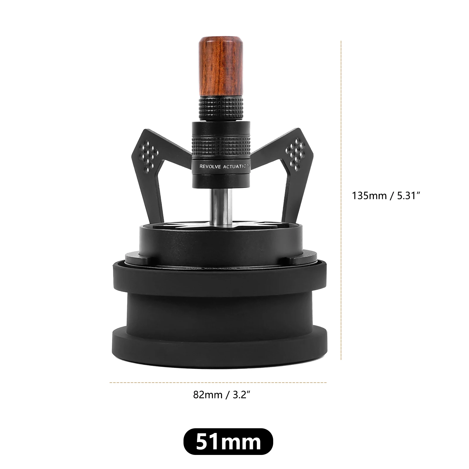 

Роторные инструменты IKAPE WDT, инструмент для раздачи эспрессо для бариста, 0,25 мм, 10-игольная мешалка для кофе эспрессо с подставкой