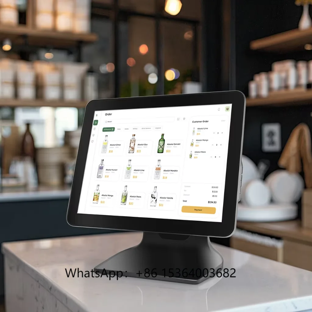Фото TJXL-Point of Sale System 15,6-дюймовый сенсорный экран 1920*1080 I5 «все в одном» POS-машине Ресторанный терминал Кассовый аппарат №1