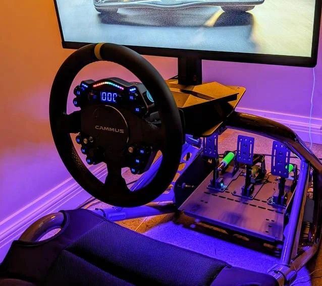 CAMMUS C12 Базовый симулятор с прямым приводом Игровой руль Гоночное ведущее колесо и