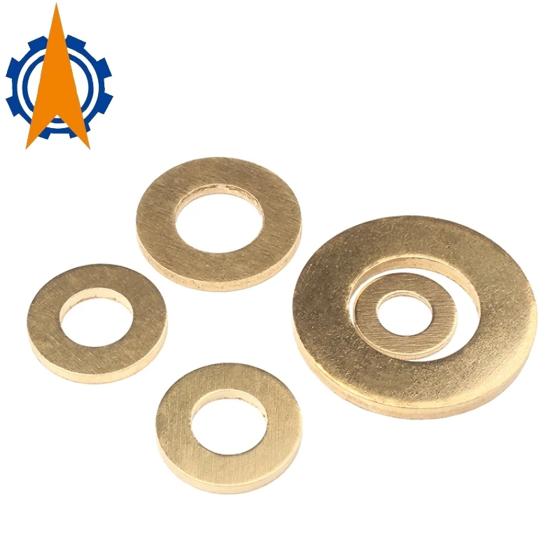 

GB97 Brass Flat Washer M2 M2.5 M3 M4 M5 M6 M8 M10 M12 M14 M16 M18 M20 M22 Solid Brass Gasket Shim Copper Metal Meson Pad Spacer
