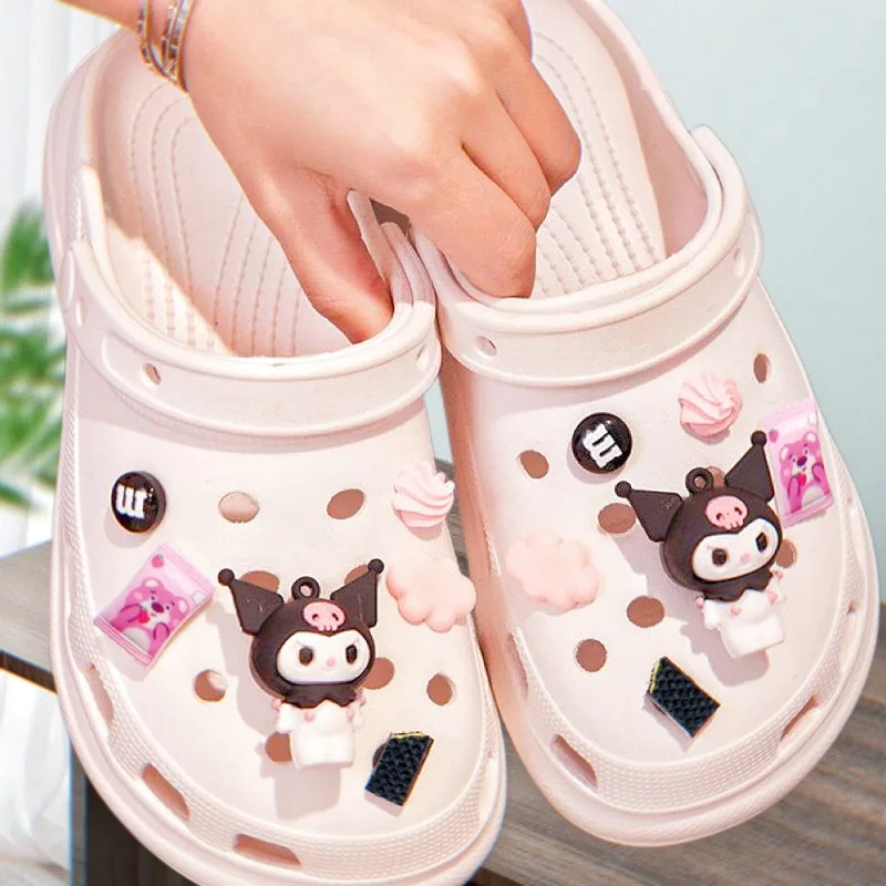 

MyMelody Kuromi Cinnamoroll Croc Charms Bulk for Boys Girls Kids Cartoon Shoe Charms Accessories Wristband Decors Party Favors