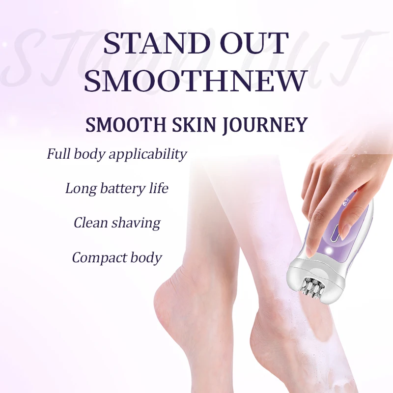 KEMEI KM-7108 4 в 1 электрический эпилятор для волос портативный беспроводной