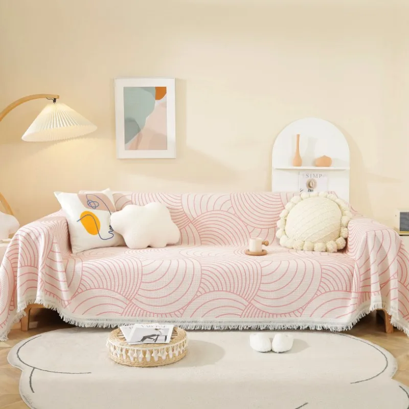 

Чехол для дивана с геометрическим рисунком абстракции весенне-осеннее одеяло вафельное мягкое многофункциональное дорожное дышащее покрывало