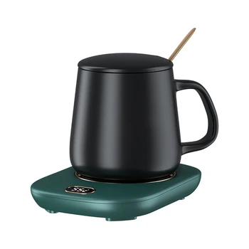 USB Smart Touch Heating Coaster Drink Coffee Milk Tea Heater Cup Warmer Pad Fast Heating Mug Cup Mat Portable Auto Heating