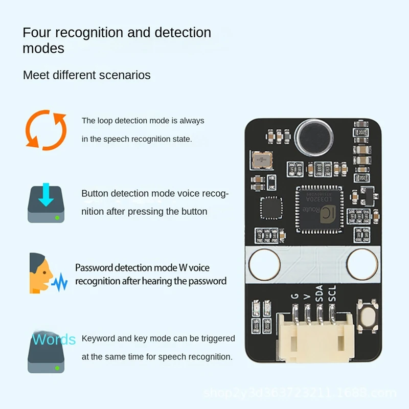 Модуль распознавания речи неспецифический голос для Arduino Microbit подходит детей и