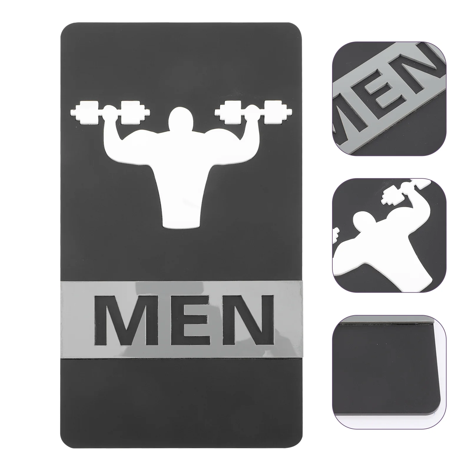 

Sign Toilet Door Signs Bathroom Washroom Wc Plaque Restroom Funny Symbol Signage Male Female Acrylic Guiding Identification