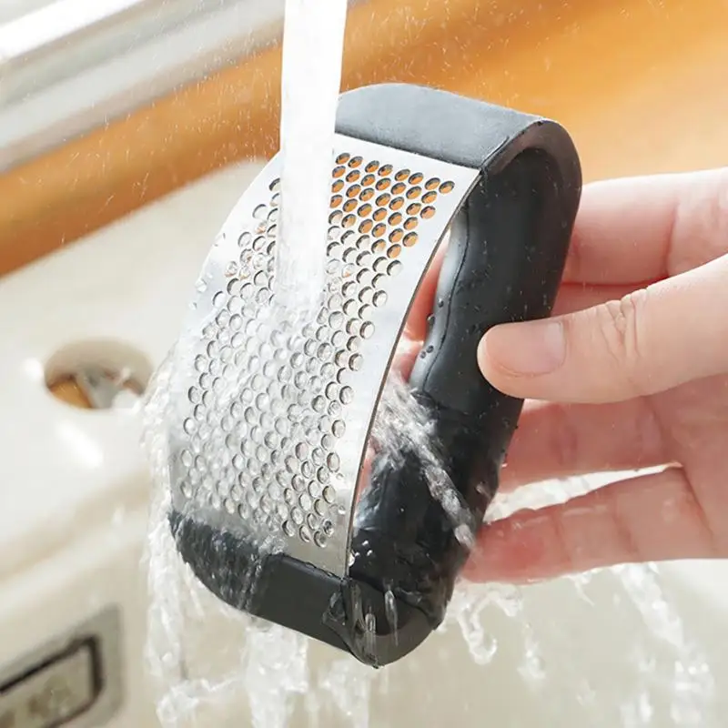 Ручной пресс для чеснока из нержавеющей стали имбиря и кухонные аксессуары -