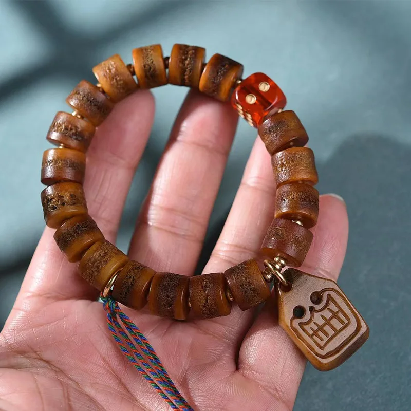 Тибетские бусины из Габала одинарные круглые старых материалов для бровей