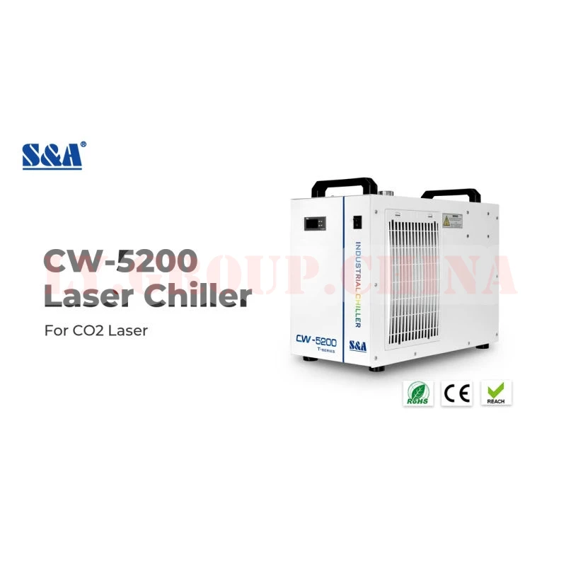 

CW-5200 Series Cool Chiller CO2 Laser Engraving Machine Thermolysis Industrial Water Cooler 130W CO2 CNC Spindle Cooling