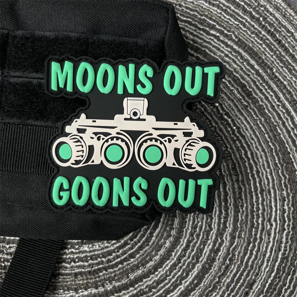 Приспособление ночного видения 3D нашивка из ПВХ для одежды нашивки на липучке