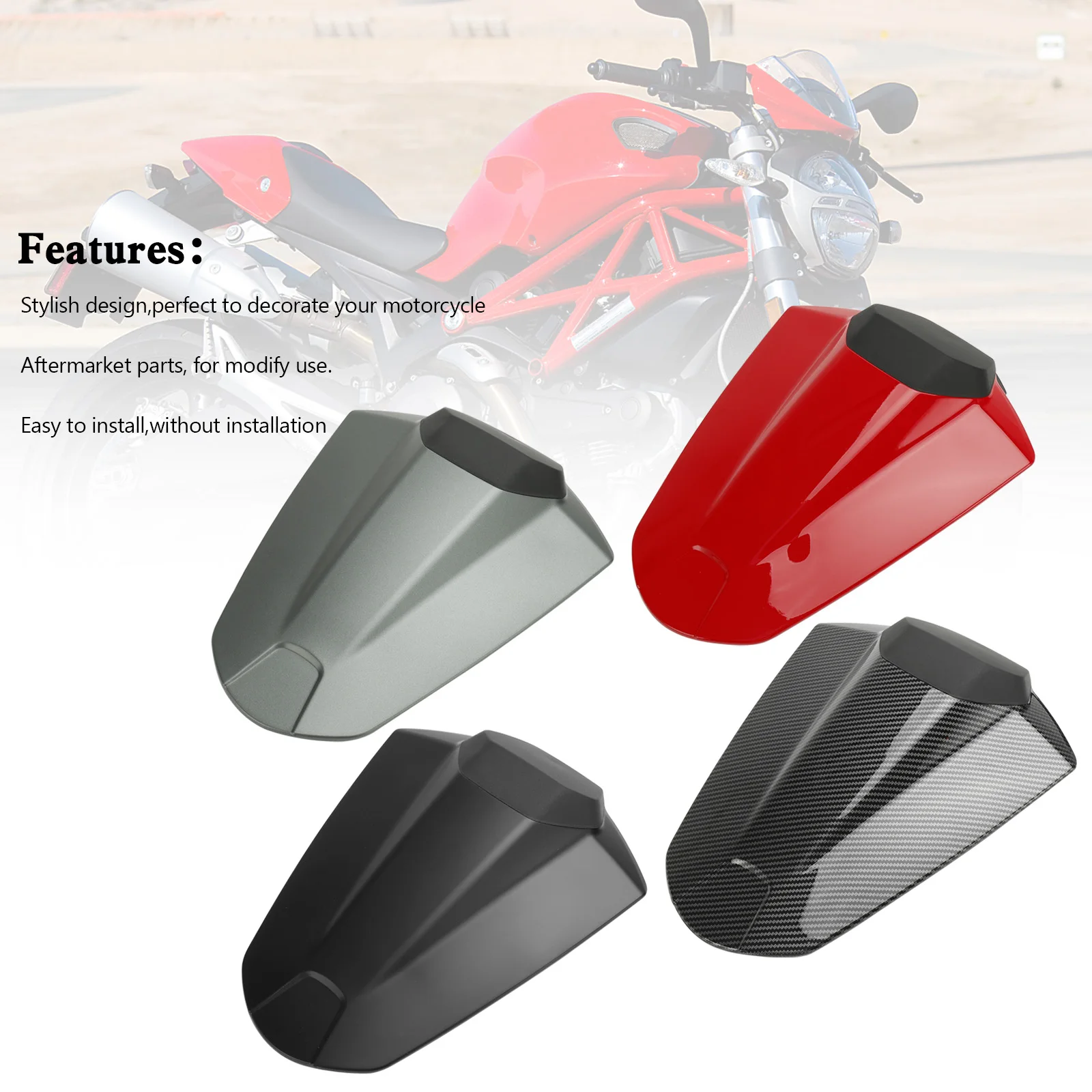 

Artudatech задняя крышка сиденья Обтекатель хомут для Ducati Monster 950 937 2021-2023