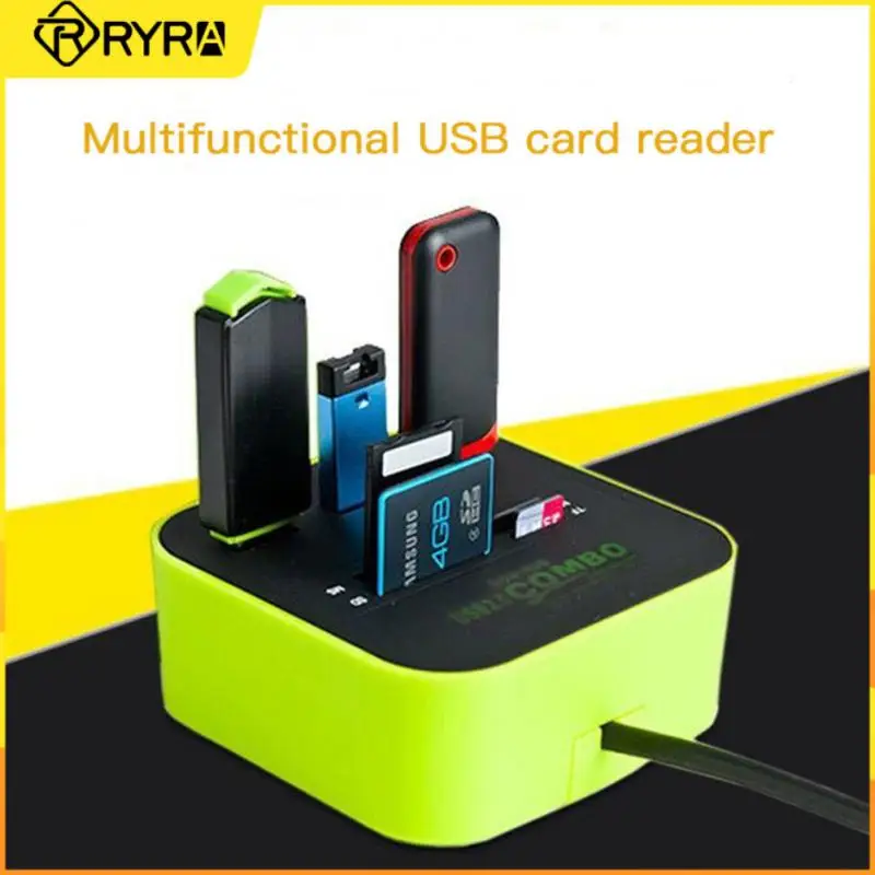 

RYRA 3 Ports USB2.0 Hub High Speed USB Micro Card Reader SD/TF USB Splitter Multiport HUB USB2.0 Ports For Computer Accessories