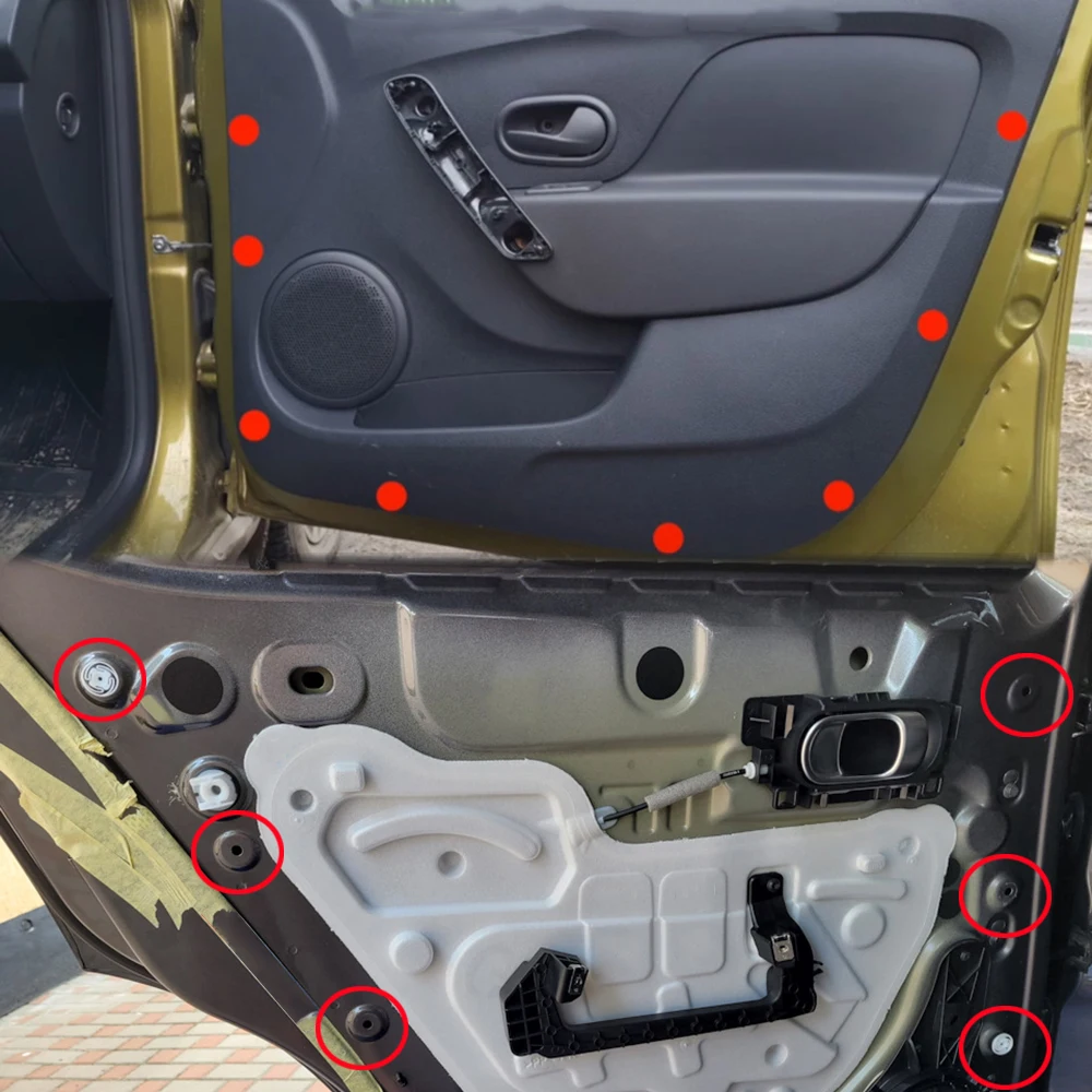 Фото Для Peugeot 208 (A9) 308 (T9) 508 (W23) 2008 (A94) отделка карточки двери автомобиля зажим Крепление заклепка обивка 2013 2014 2015 - 2018 №4
