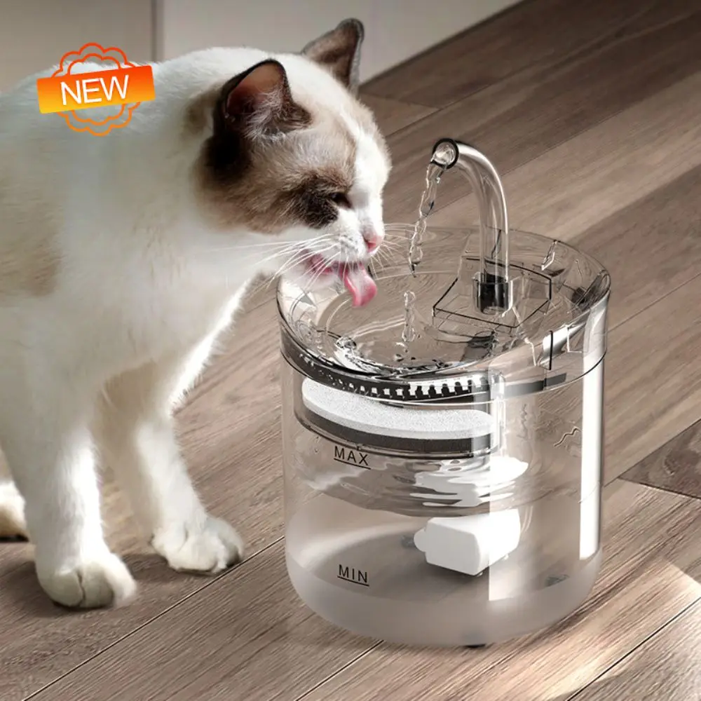 

Environmental Protection Bowl Type Water Dispenser Reduce The Noise Pet Cat Supplies Accessories Pet Water Feeder 2l Capacity