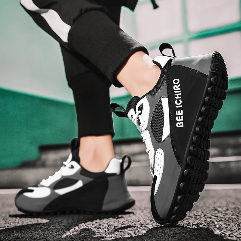 New Golf Sports Shoes Mesh Breathable Sports Walking Shoes Outdoor Lawn Anti Slip Sports Shoes Men's Fashion Golf Sports Shoes