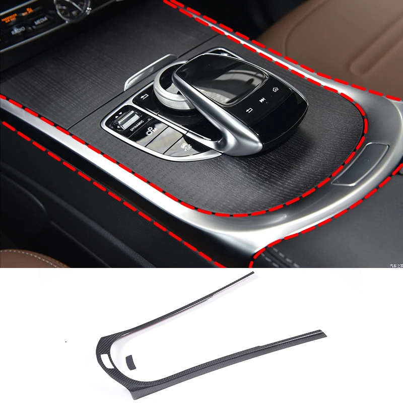 

100%Carbon Fiber Interior Center Control Gear Panel Frame Trim Cover For Mercedes Benz G Class W463a 2019-2020 Car Accessories