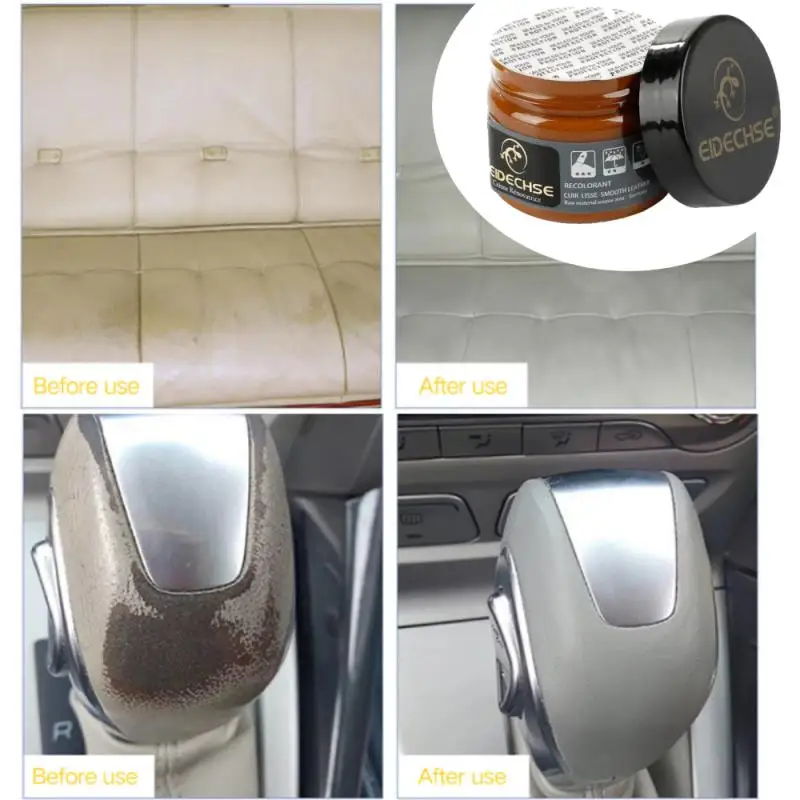 

50ML Car Care Liquid Leather Repair Kit Auto Complementary Color Paste Car Seat Sofa Scratch Cracks Paint Care 10 Colors