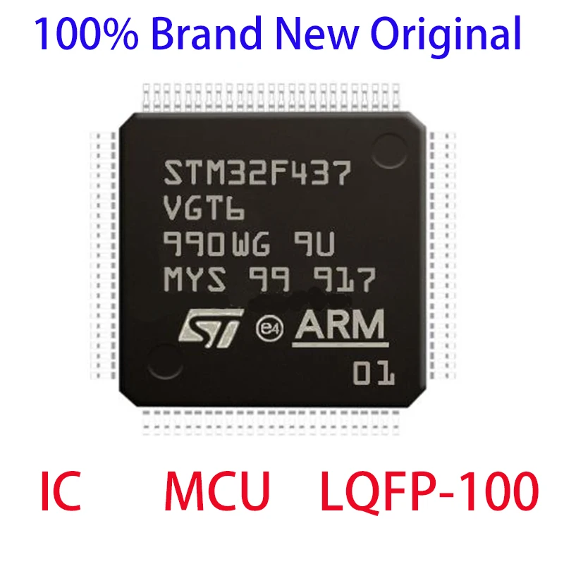 STM32F437VGT6 STM STM32F STM32F437 STM32F437VG STM32F437VGT 100% Brand New Original IC MCU LQFP-100