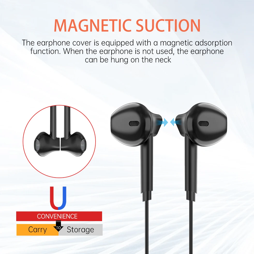 Glazata 3.5mm Wired Stereo Earphones Deep Bass Music Sports Headset Running Earphone Hands-free Call with Microphone enlarge