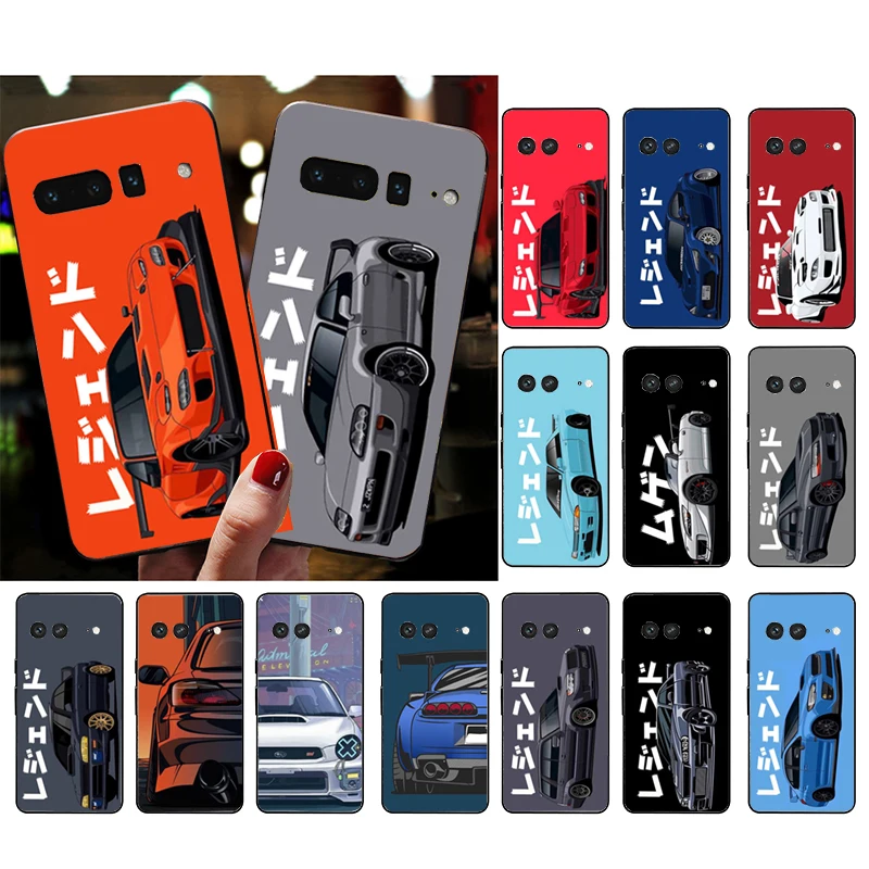 

JDM Tokyo Sports Car Phone Case for Google Pixel 7 Pro 7 6A 6 Pro 5A 4A 3A Pixel 4 XL Pixel 5 6 4 3 XL 3A XL 2 XL Funda