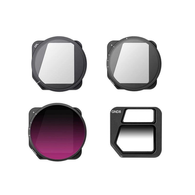 

Magnetic Lens Filter CPL/GND/VND 2 to 5/VND 6 to 9, Variable ND 2-5 Stop, 6-9 Stop Gradient ND8 for DJI Mavic 3 Drone