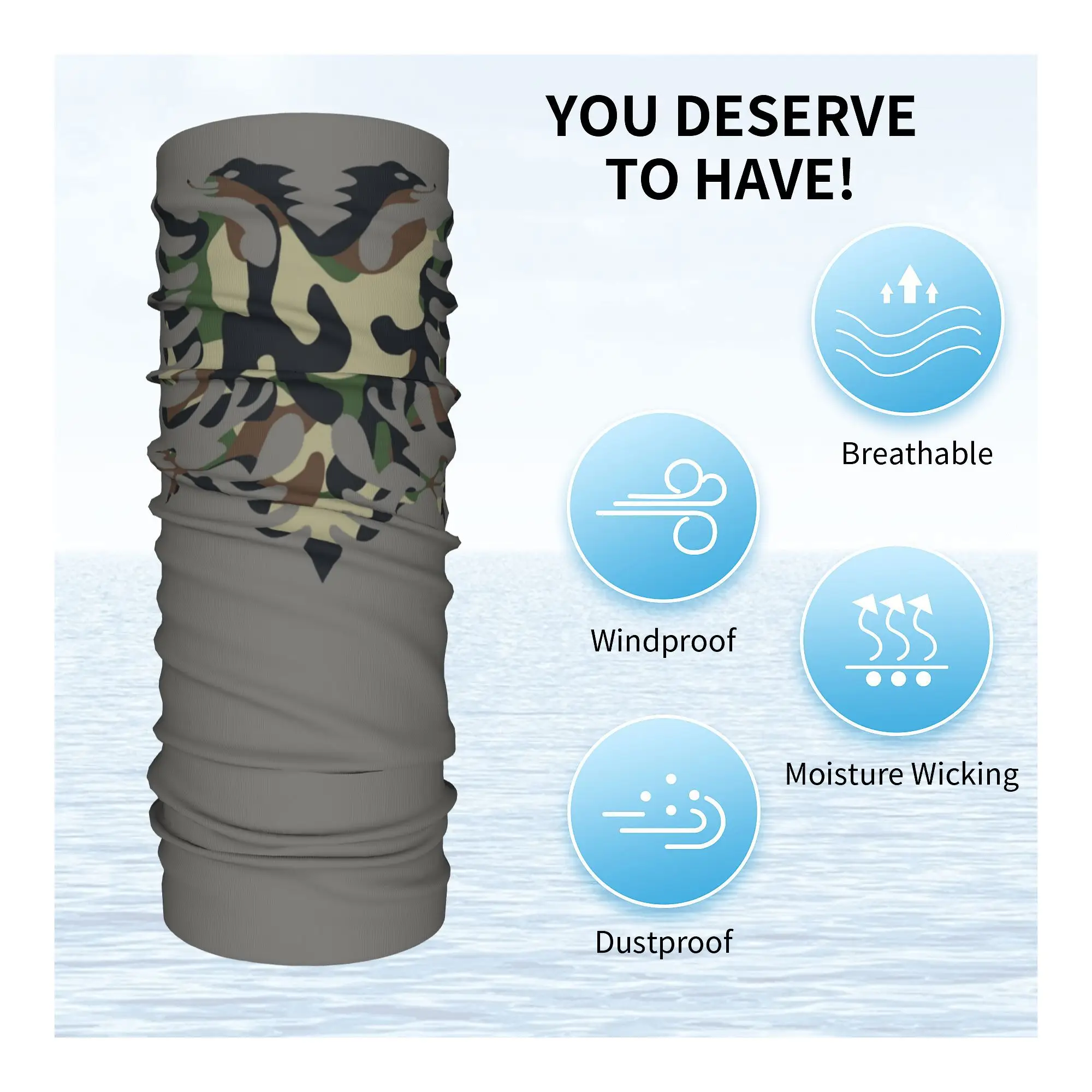 Камуфляжная зимняя повязка на голову из Албании заказ теплая для женщин и мужчин