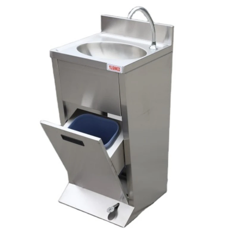 

Hot Selling Moveable Portable Foot-operated Wash Basin Portable Sink with One Bowl