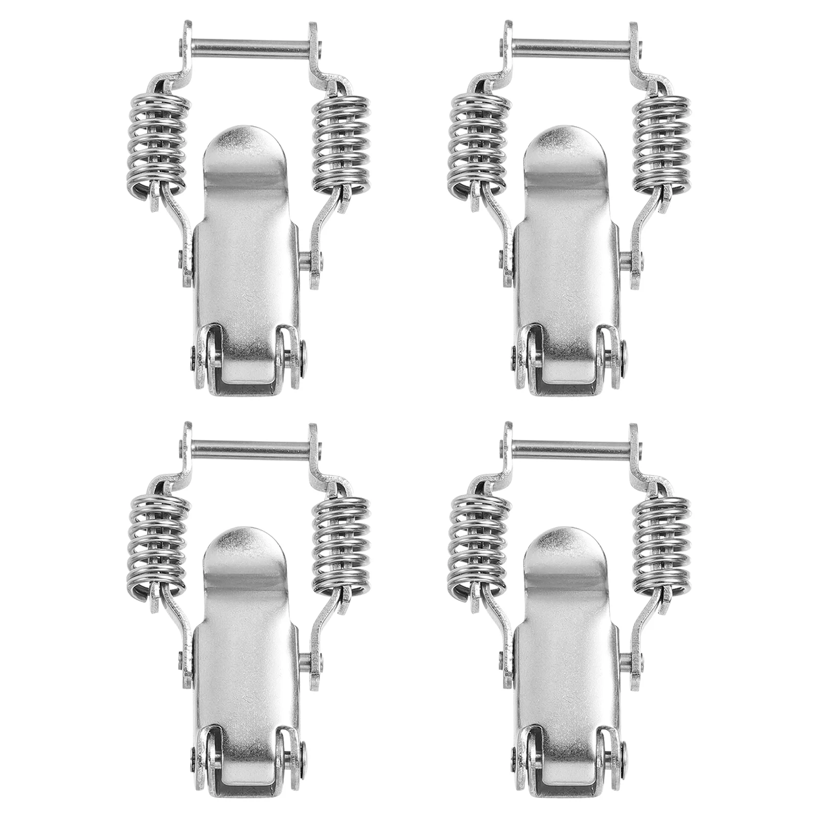

4 Pcs Stainless Steel Cabinet Tool Box Spring Lock Spring Draw Latches Spring Loaded Draw Lock for Home Cabinet