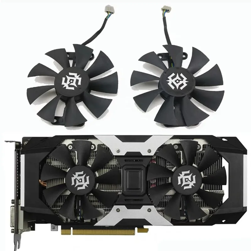Вентилятор охлаждения GA91S2H для видеокарты Zotac GTX1050 1050ti 1060 x-Gaming 2 шт. 87 мм 4 контакта |