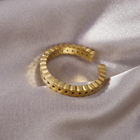 WILD & FREE Новые Модные Золотые Регулируемые кольца из нержавеющей стали для женщин, геометрический Шарм, эстетика водонепроницаемые украшения