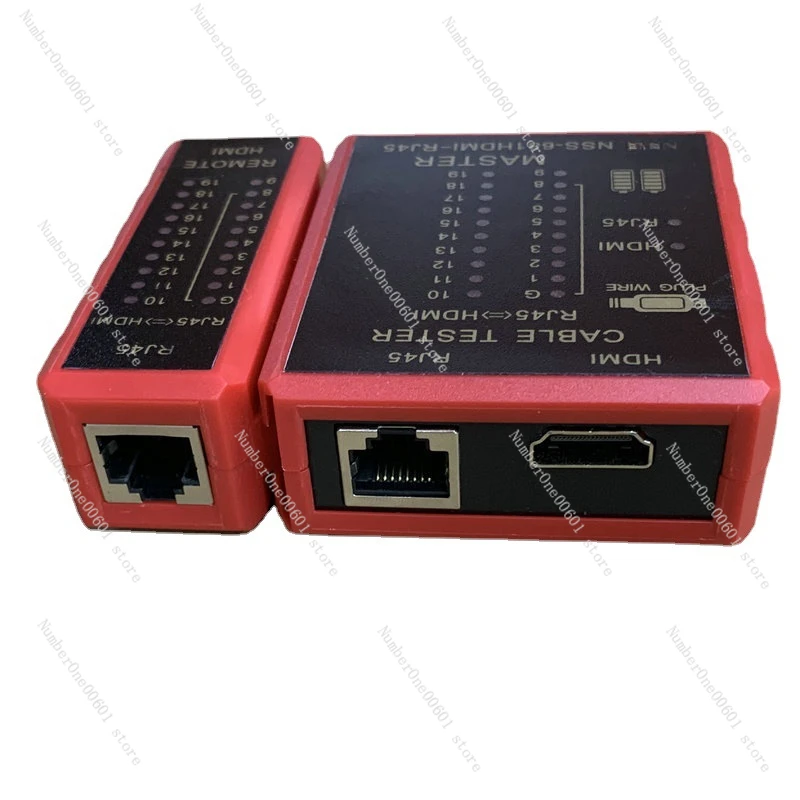 RJ45 Hundred Megabit POE Тестер против ожогов Измеритель проводов HDMI Цифровой кабель