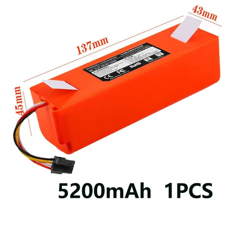 Запасная батарея для робота-пылесоса Xiaomi Roborock Li-Ion 5200-12800 mAh