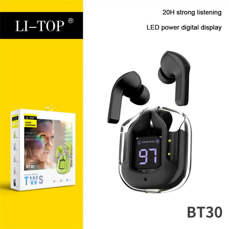 

Low Latency Universal Sports Earbuds Digital Display Headset For Xiaomi Huawei Phone Waterproof Wireless Headphones Hifi Sound