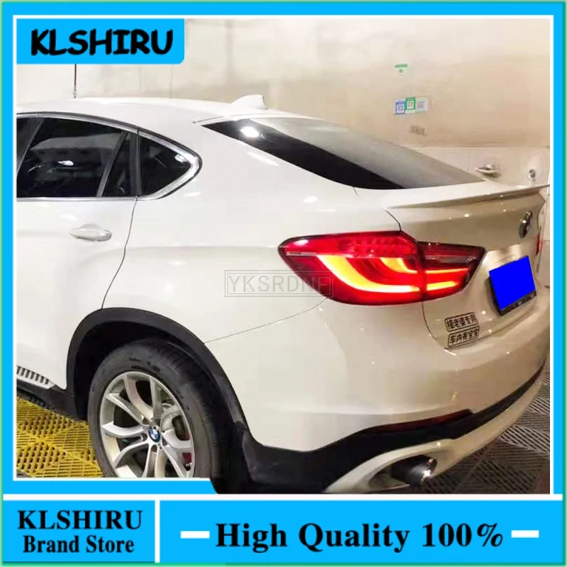 

For bmw F16 X6 X6M M-Styling 2015 2016 2017 2018 High Quality ABS Plastic Unpainted Primer Car-Styling Rear Wing Lip Spoiler