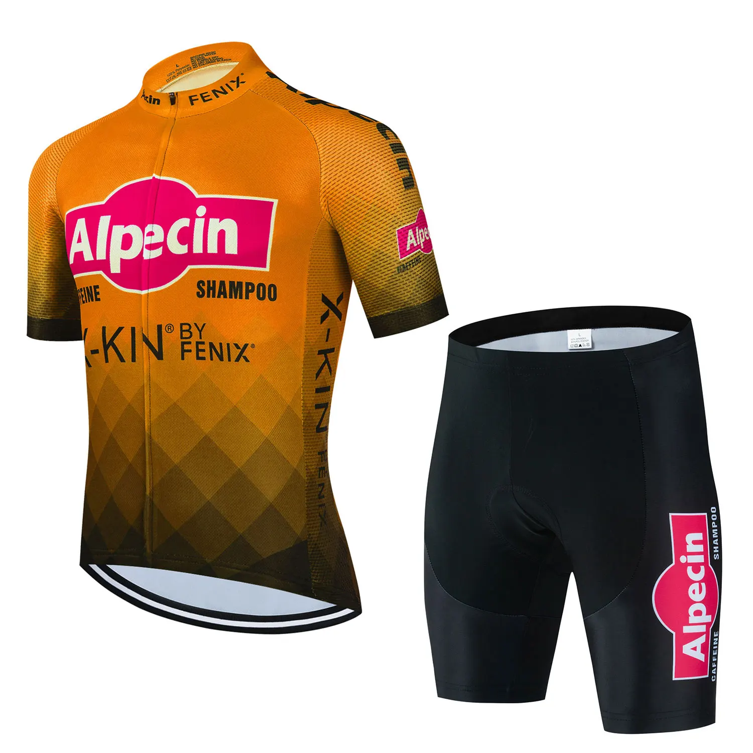 

2023 Alpecin FENIX Team Men Summer Cycling Jersey Suit Road Bicycle Clothing Bib Shorts Set Mtb Bike Clothes Maillot Ciclismo