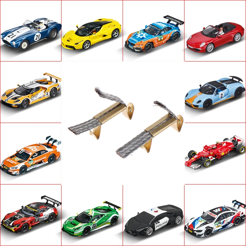 

2Pcs Carrera GO!!! 61510 Double Contact Brushes Set Slot Car Spare Parts Accessories 143 Car 1/43 Brush Double Sliding Contact
