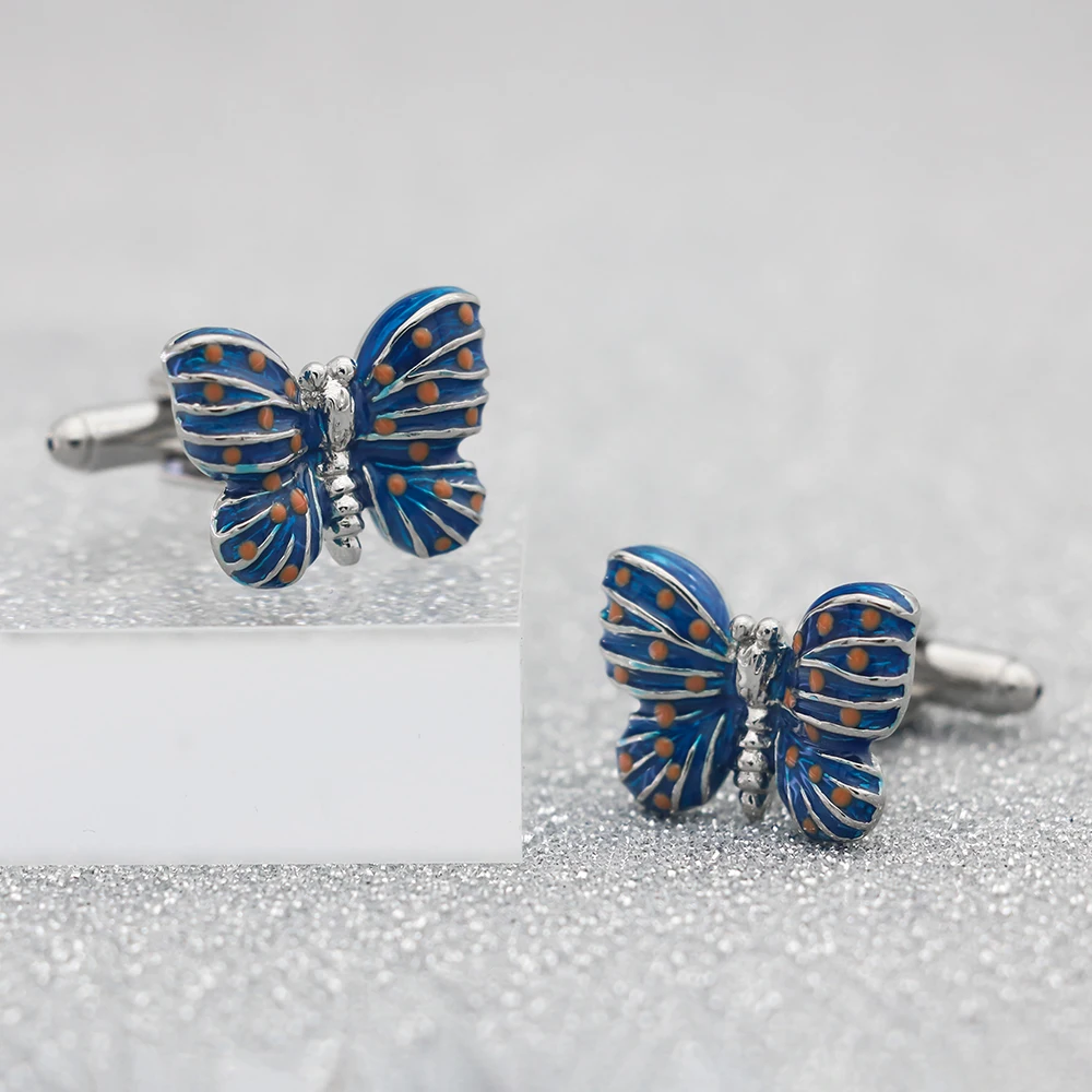 Новинка животное дизайн синий цвет ручная эмаль качественный латунный материал