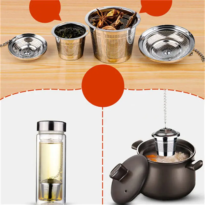 1 шт. герметичный Rvs Ball Thee Zeef Soep Mesh Filter Koffie Leaf Infuser Spice Mand Waterketel Accessoires