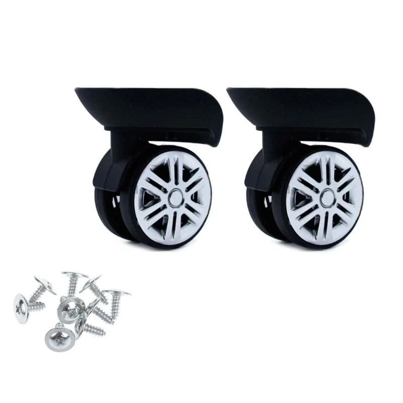 

2Pcs A65 Trolley Caster Replacement Suitcase Luggage Box Wheels Double Row 360° Spinner Repairing Heavy Duty Wheels