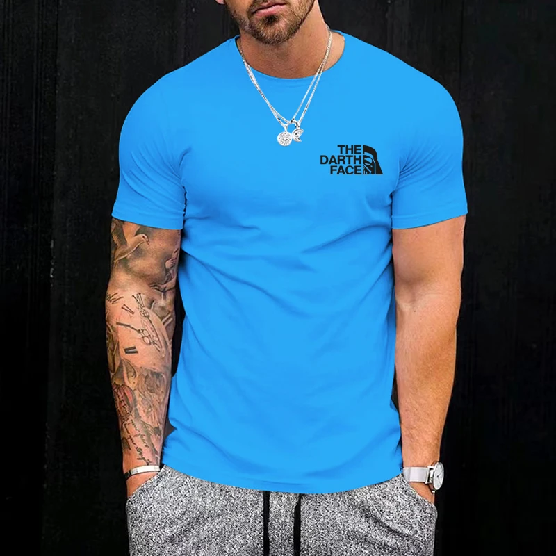 

Summer T-shirt Men's Simple O-Neck Elastic Solid Color New Top Brand High Quality Casual T-shirt Street Wear Outdoor Sports Cool