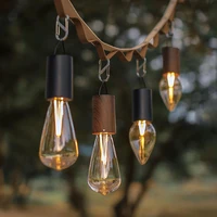 outdoor hanging lights bulb camp light waterproof rechargeable retro tent lamp night lights for christmas decor atmosphere light