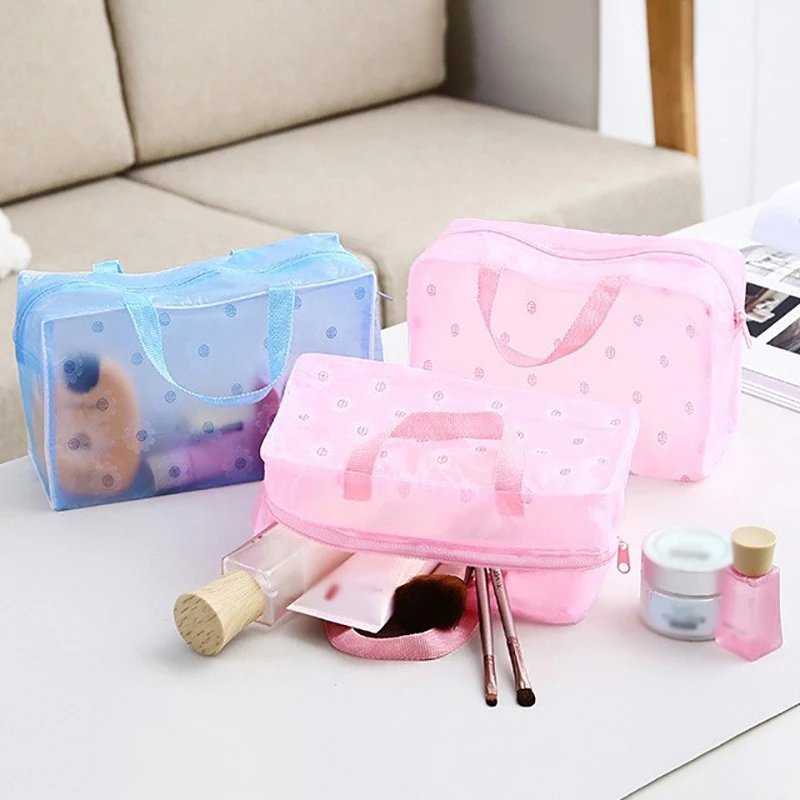 Women Cosmetic Storage Travel Toiletry Bag Makeup Bag Printed Floral Portable Bathing Products Storage Bag