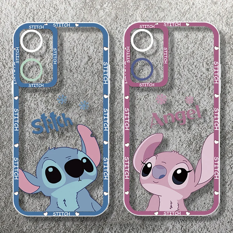 Стич Лило Ангел милый для OPPO A98 A94 A92 A78 A76 A74 A72 A58 A54 A55 A36 A15 звеньевидные глаза ангела